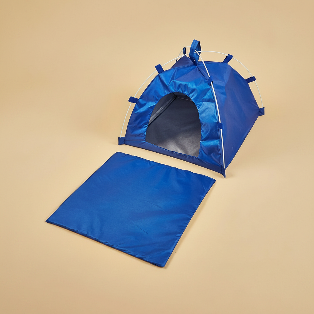 Foldable Waterproof Pet Tent House With Cushion