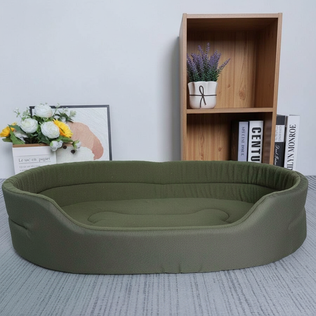 Comfortable Dog Bed Soft Plush Pet Mattress With Non Slip Bottom