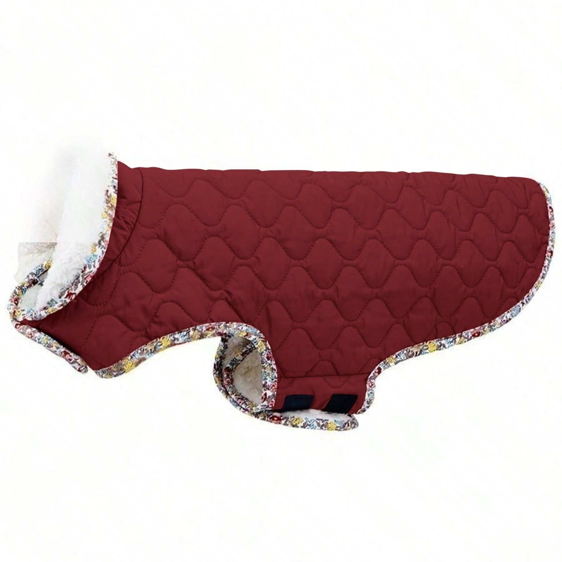 Winter Warm Dog Jacket With Fleece Lining And Quilted Design