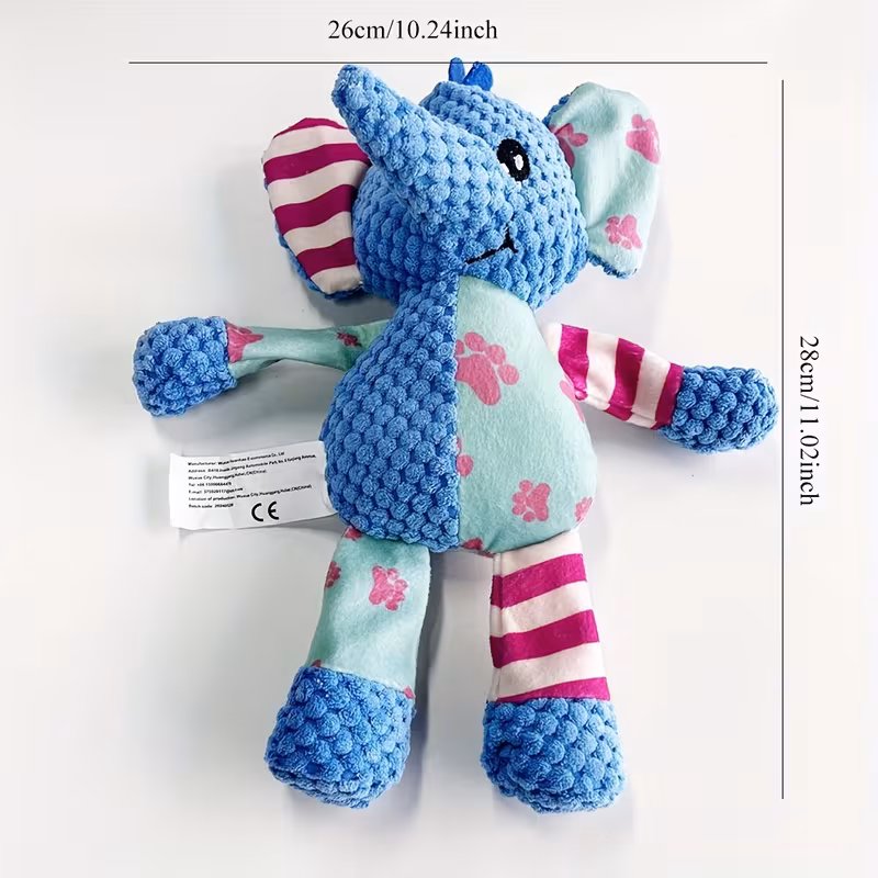 interactive squeaky plush dog toy durable chew resistant pineapple grid design for medium breeds fun pet playtime accessory 2