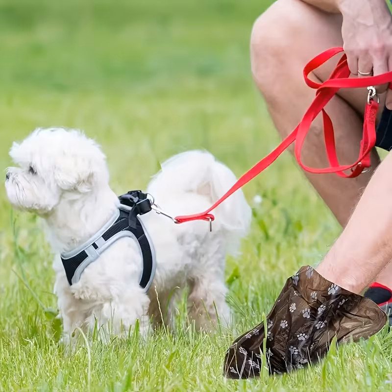 150 pcs 10 rolls thick leak proof dog poop bags suitable for outdoor in black and green colors 2