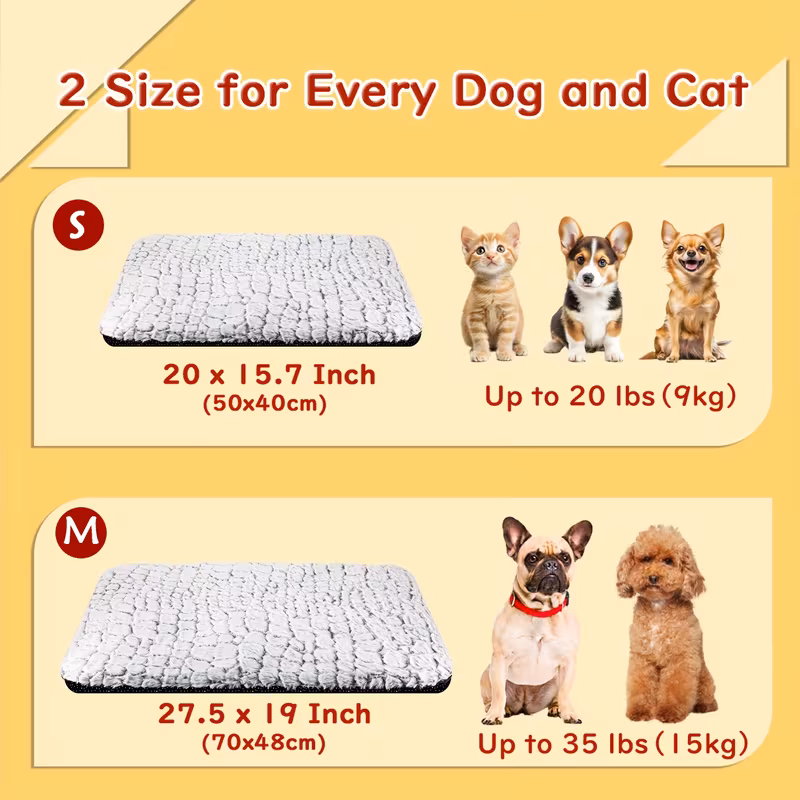 extra warm thermal bed mat ultra soft cat pet mat pad for indoor outdoor with removable cover non slip bottom washable Product details 0