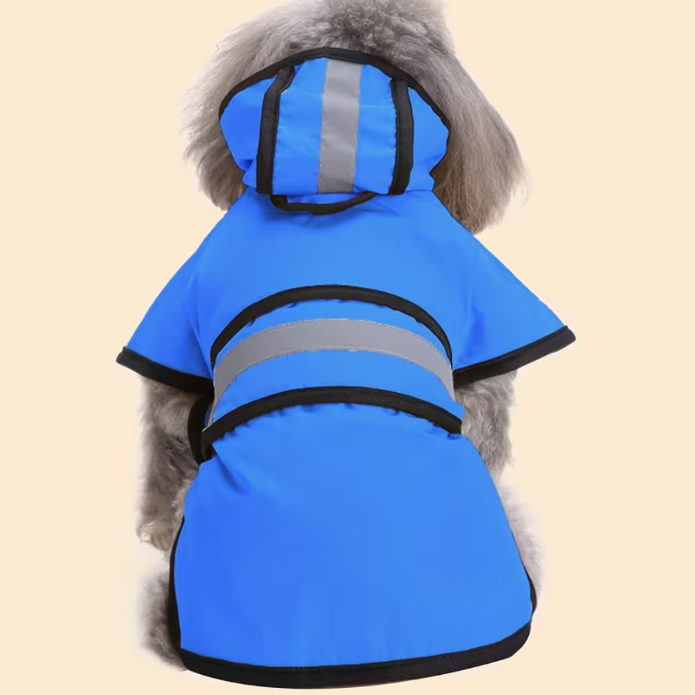 Adjustable Hooded Dog Rainwear Coat