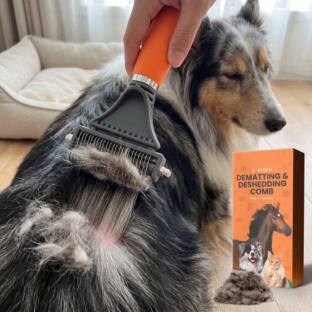 Pet Fur Grooming Rake Comb Tool