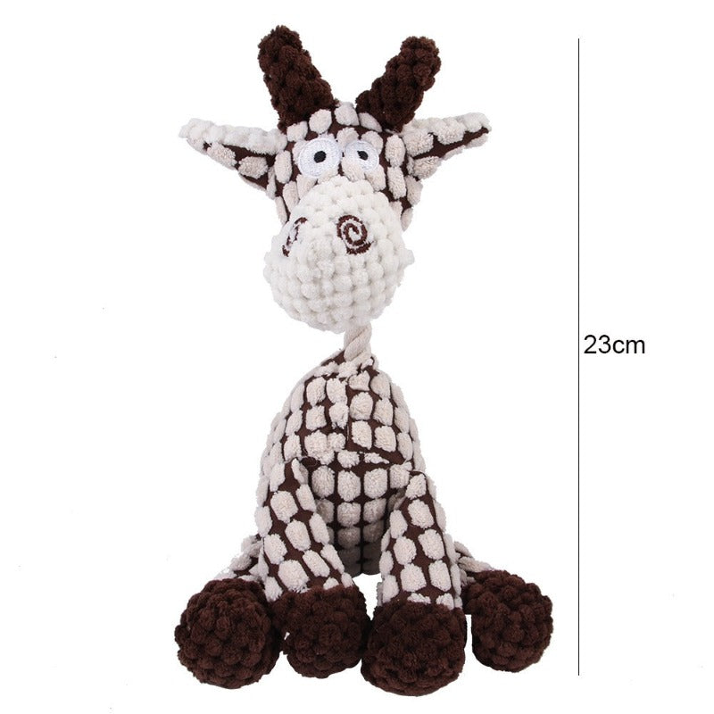 Donkey Shaped Corduroy Chew Toy For Dogs-Ziggy Dog Training Collar