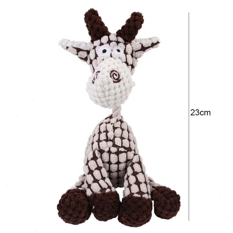 Donkey Shaped Corduroy Chew Toy For Dogs-Ziggy Dog Training Collar
