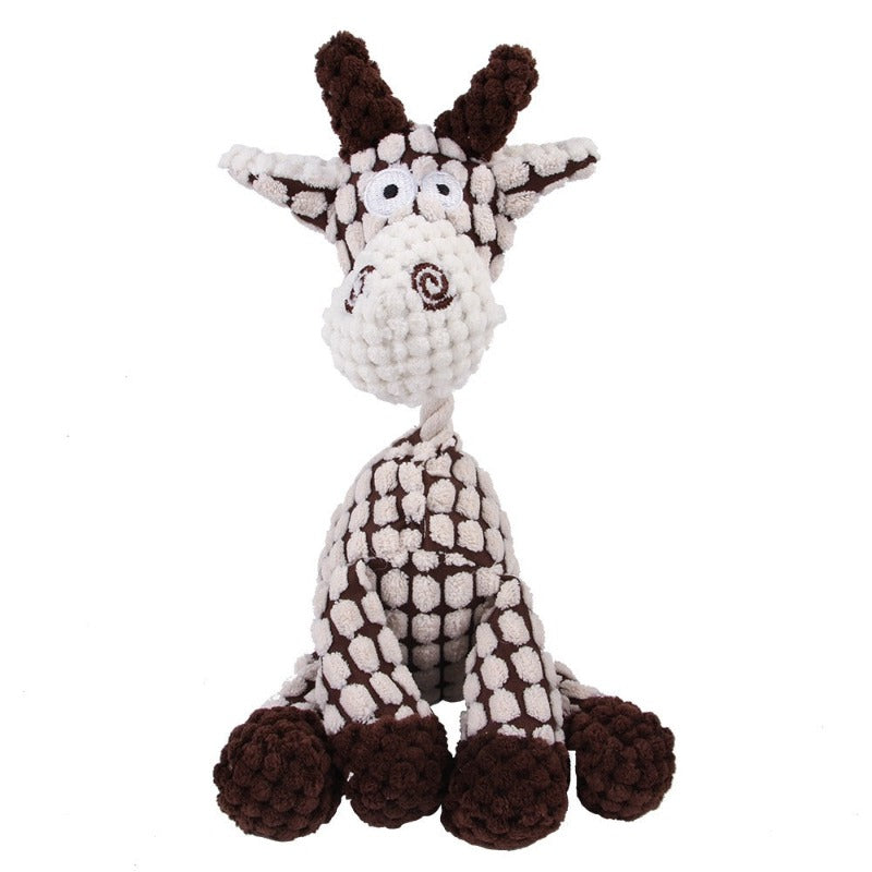 Donkey Shaped Corduroy Chew Toy For Dogs-Ziggy Dog Training Collar