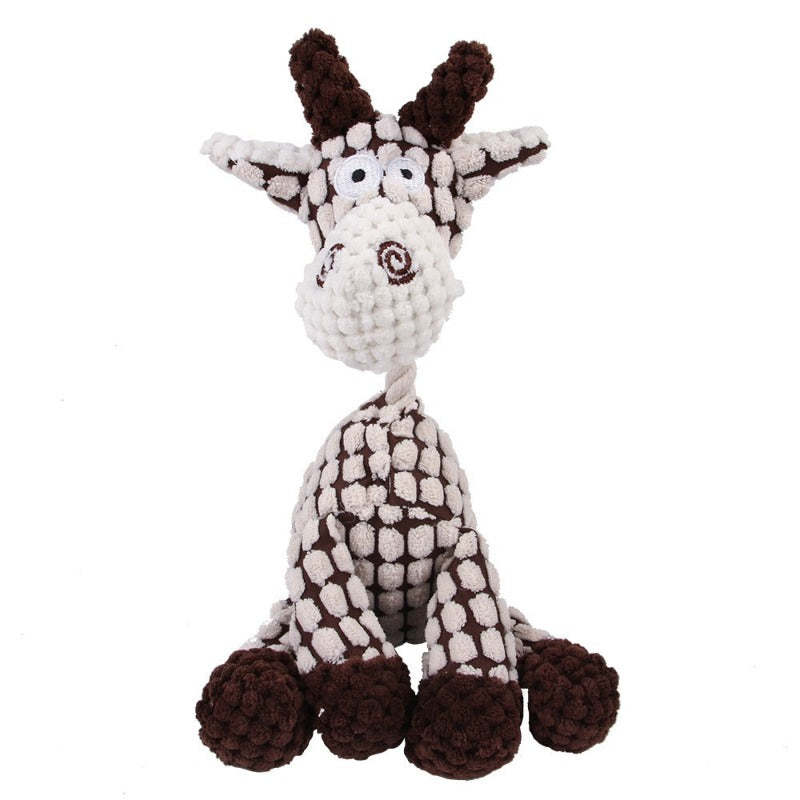 Donkey Shaped Corduroy Chew Toy For Dogs-Ziggy Dog Training Collar