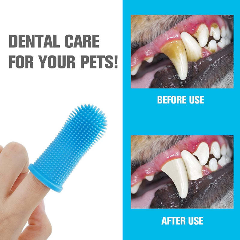 Super Soft Silicon Finger Toothbrush For Pets-Ziggy Dog Training Collar