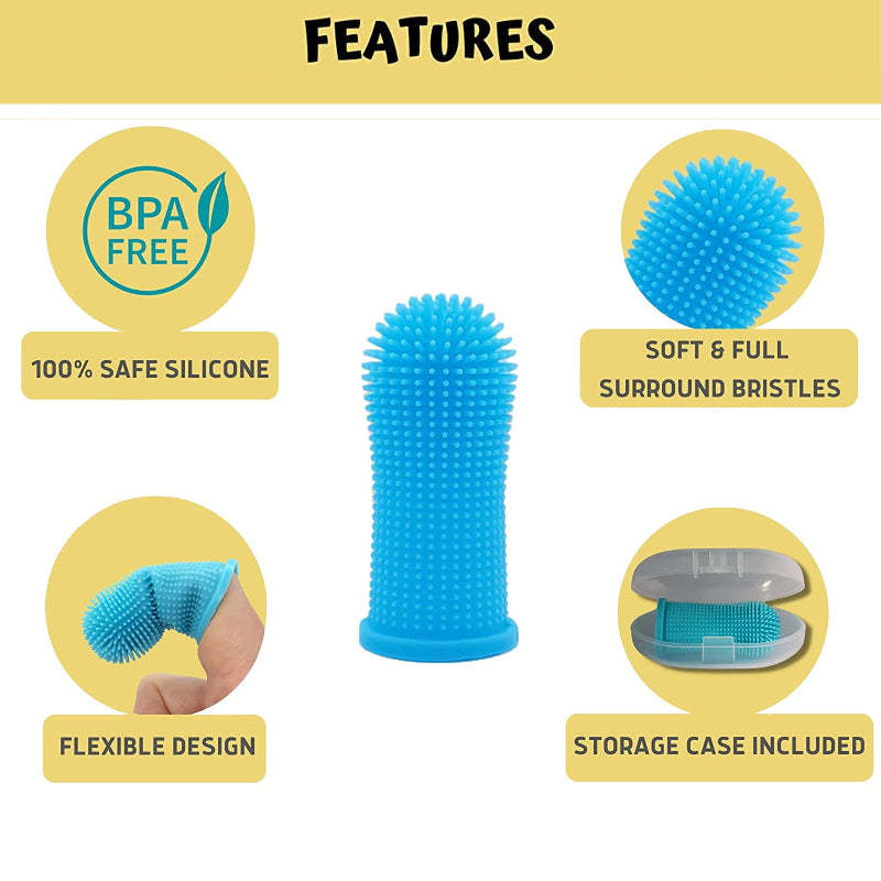 Super Soft Silicon Finger Toothbrush For Pets-Ziggy Dog Training Collar