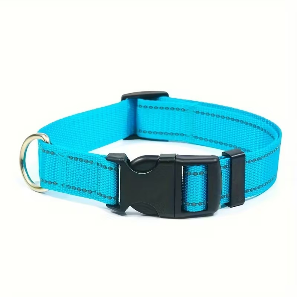 Adjustable Reflective Dog Collar With Quick Release Buckle