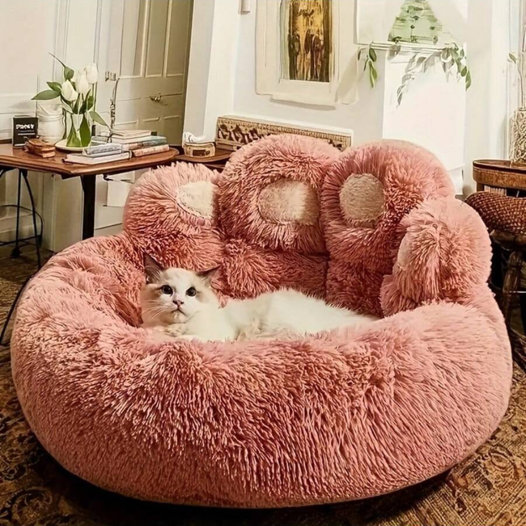 Bear Paw Donut Pet Bed