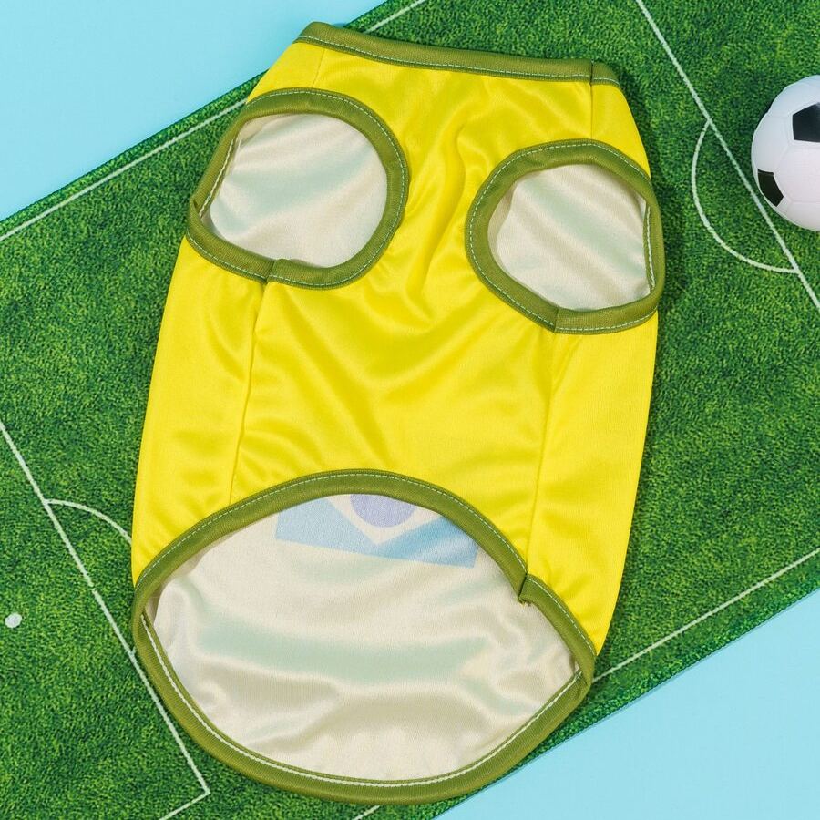 Brazil Flag Pattern Pet Tank Top