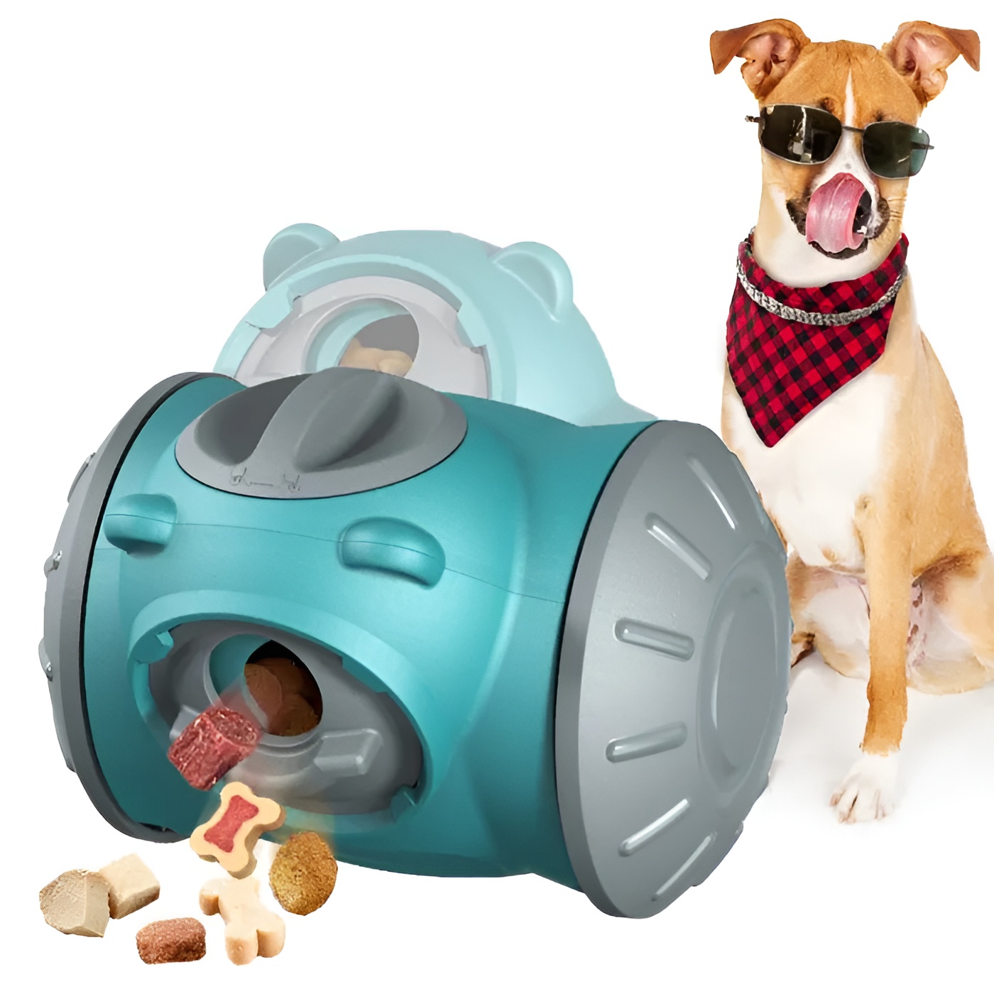 Interactive Slow Feeder Dog Tumbler Toy For Training