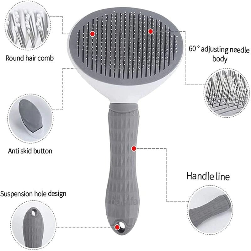 Stainless Steel Pet Hair Grooming Comb-Ziggy Dog Training Collar