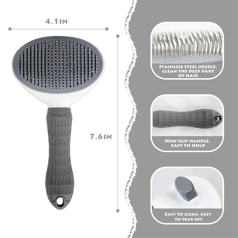 Stainless Steel Pet Hair Grooming Comb-Ziggy Dog Training Collar