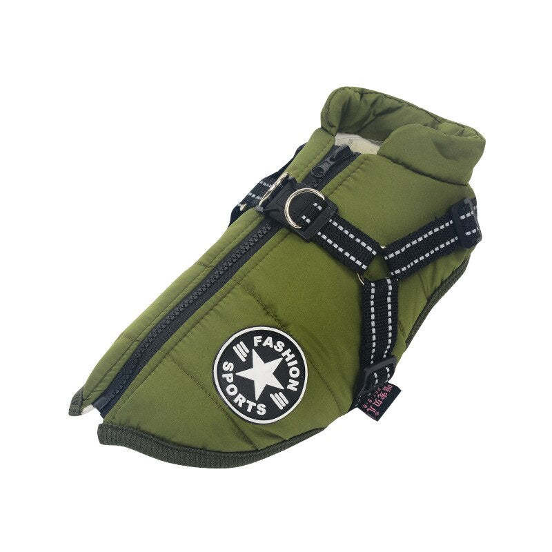 Dog Winter Clothing Fleece Waterproof Jacket-Ziggy Dog Training Collar