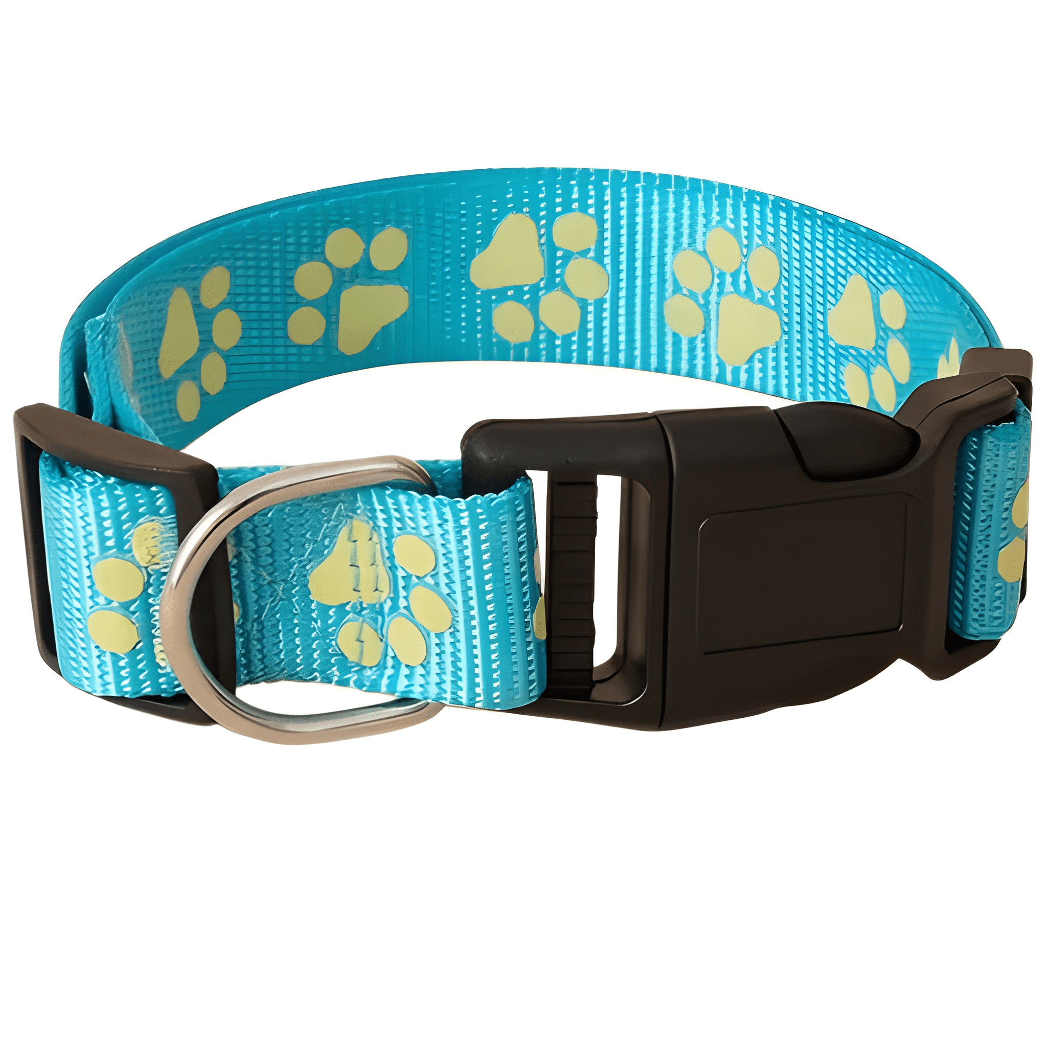Adjustable Paw Print Dog Collar