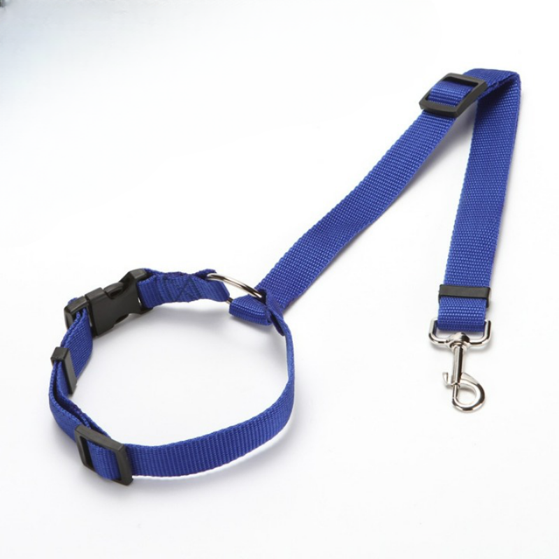Adjustable Nylon Lead Leash Seat Belt-Ziggy Dog Training Collar