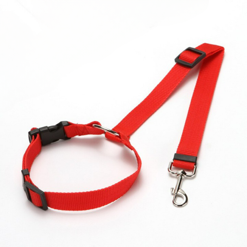 Adjustable Nylon Lead Leash Seat Belt-Ziggy Dog Training Collar