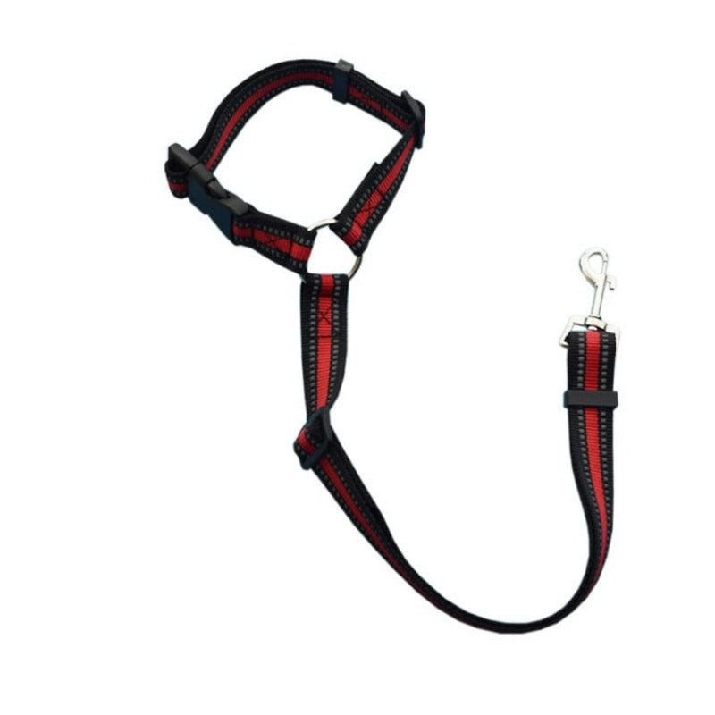 Adjustable Nylon Lead Leash Reflective Seat Belt-Ziggy Dog Training Collar