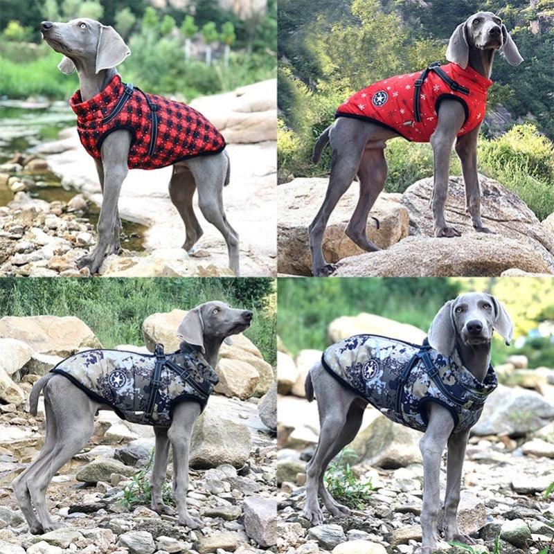 Winters Warm Fleece Waterproof Jackets For Dogs-Ziggy Dog Training Collar