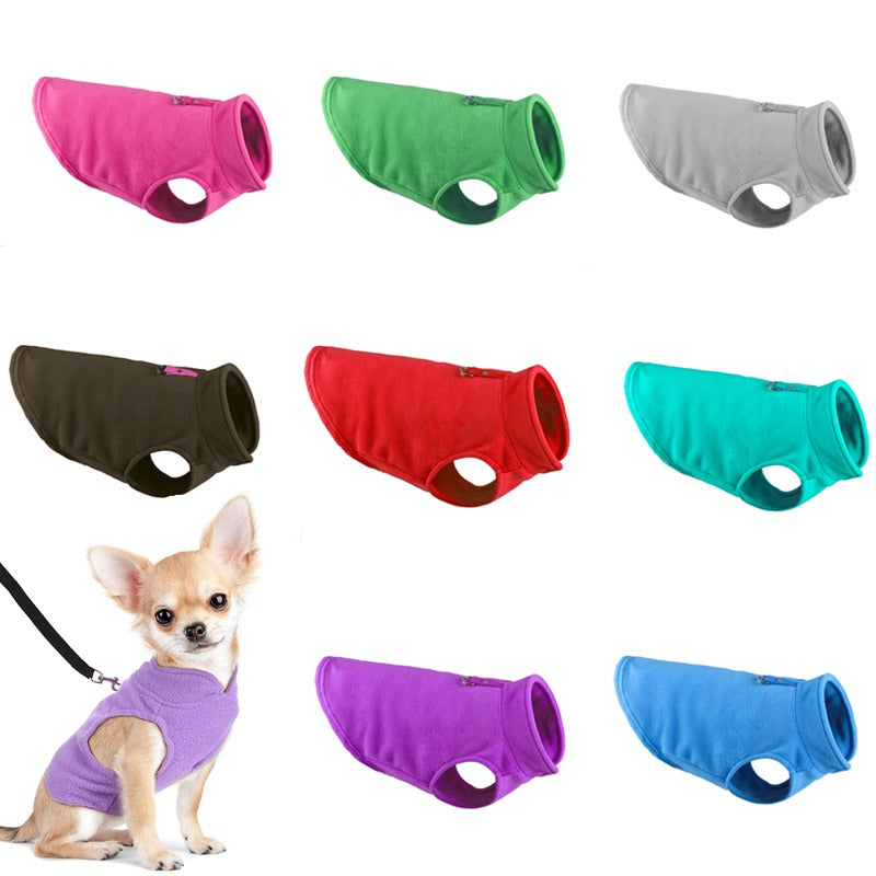 Winters Soft Fleece Jackets For Small Dogs-Ziggy Dog Training Collar