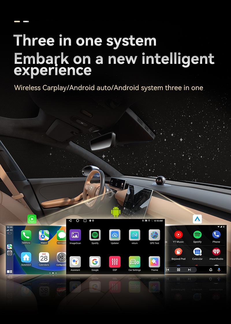 【ValentinesDay】Wireless Carplay Adapter for Factory Wired Carplay Vehicles,Supports Netflix/Youtube/TikTok APP to Play Vedio on a Car Screen  【Not support for Tesla & BMW】