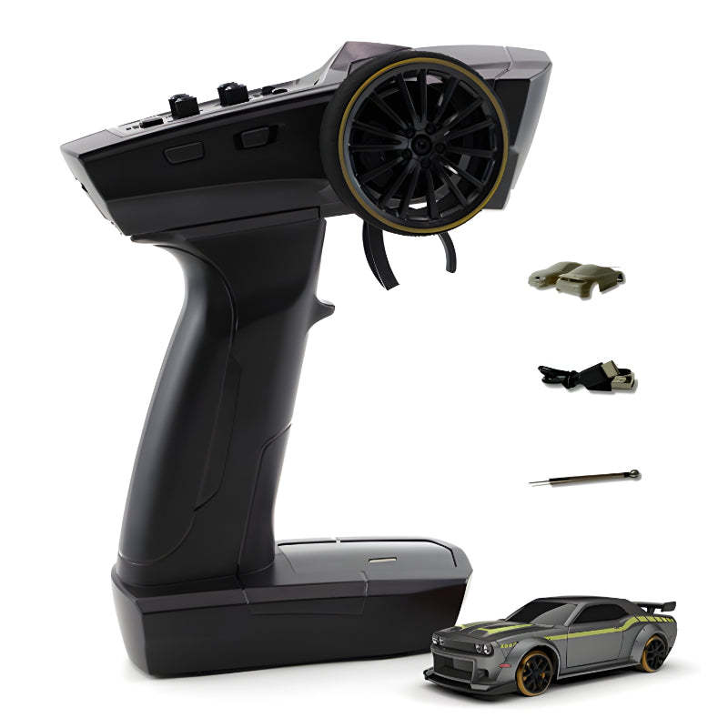 Mini RC Drift Car Set With USB C Charging-Wireless Car Play Tech