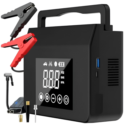 Portable Car Jump Starter With Air Compressor