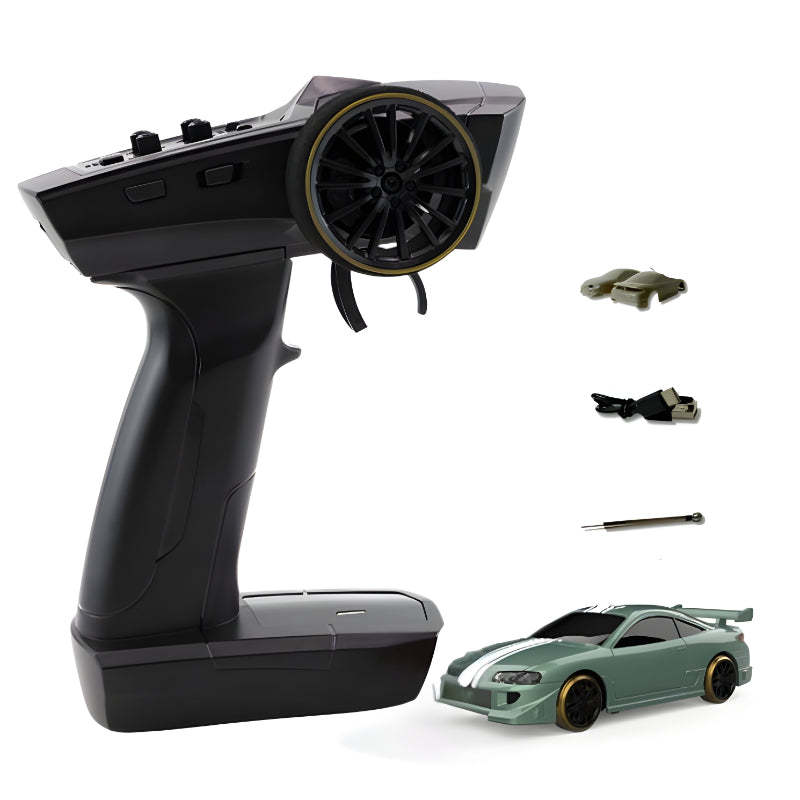 Mini RC Drift Car Set With USB C Charging-Wireless Car Play Tech