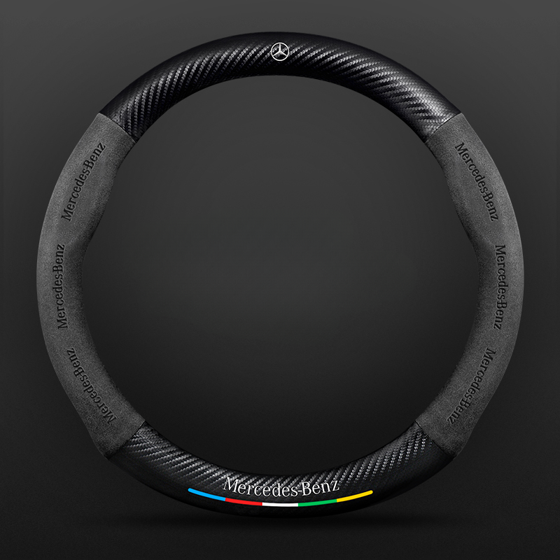 Anti Slip Steering Wheel Cover installation on a steering wheel