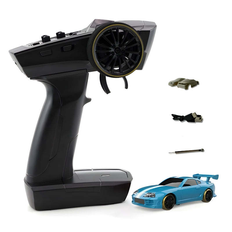 Mini RC Drift Car Set With USB C Charging-Wireless Car Play Tech