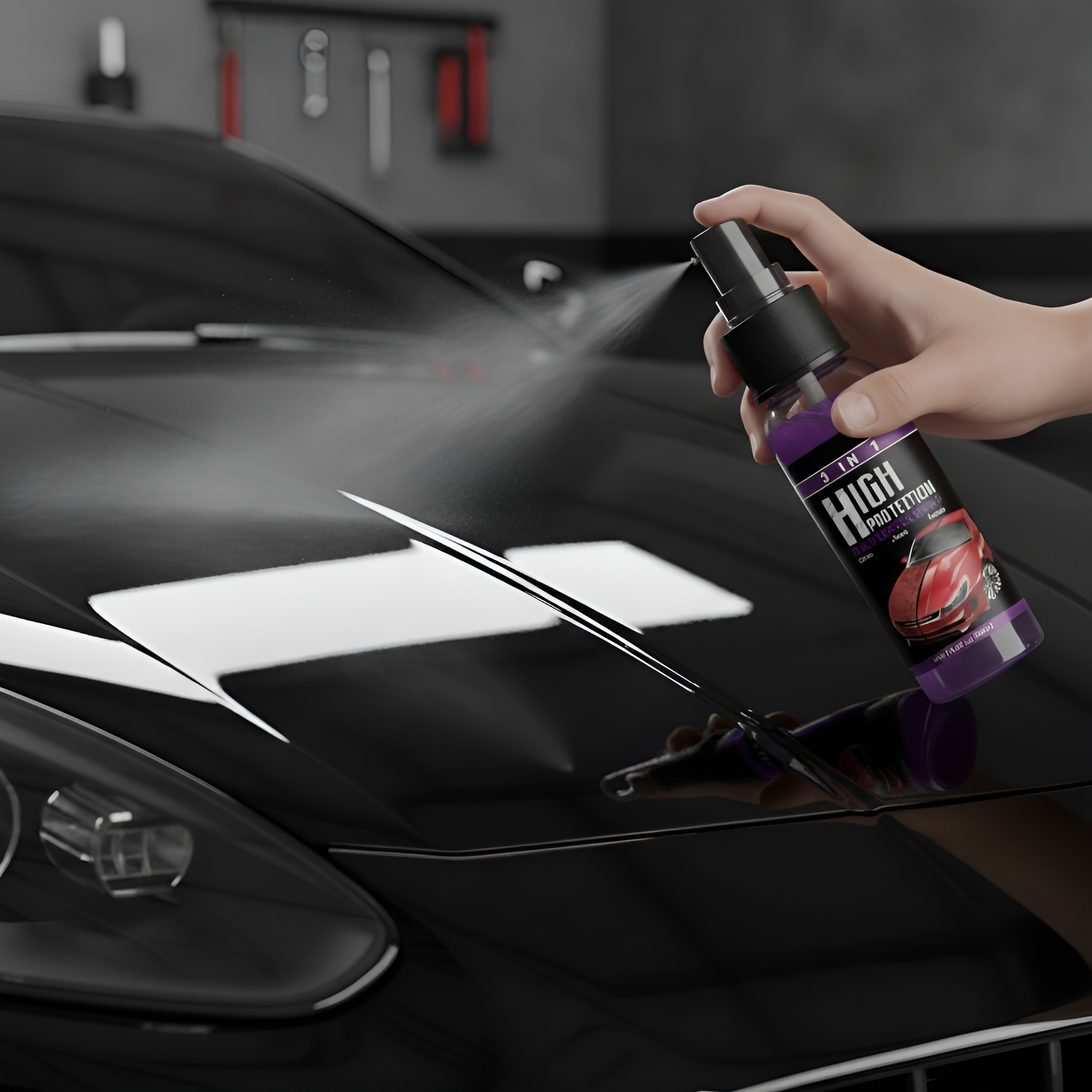 3 in 1 Car Polish Coating Spray