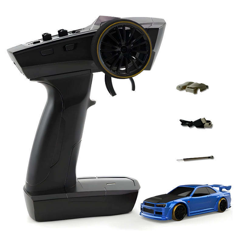 Mini RC Drift Car Set With USB C Charging-Wireless Car Play Tech