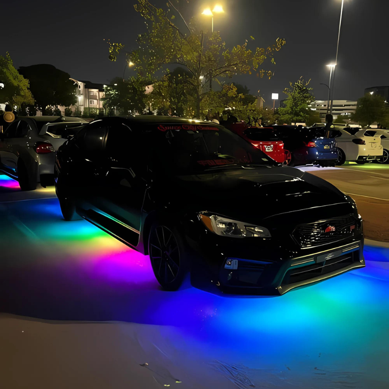 Under Glow Kit LED Color Chasing Kit-Wireless Car Play Tech