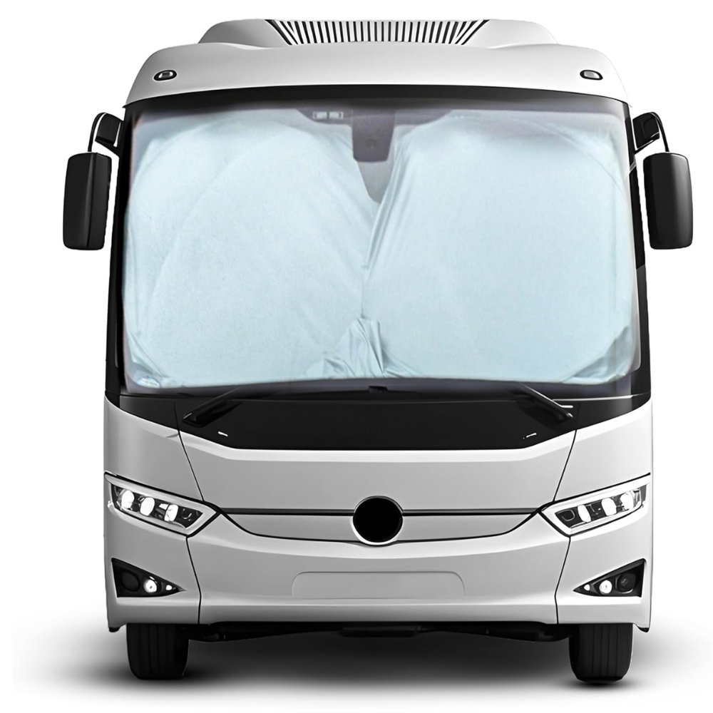Foldable Reflective Sun Shade Windshield With Storage Pouch-Wireless Car Play Tech