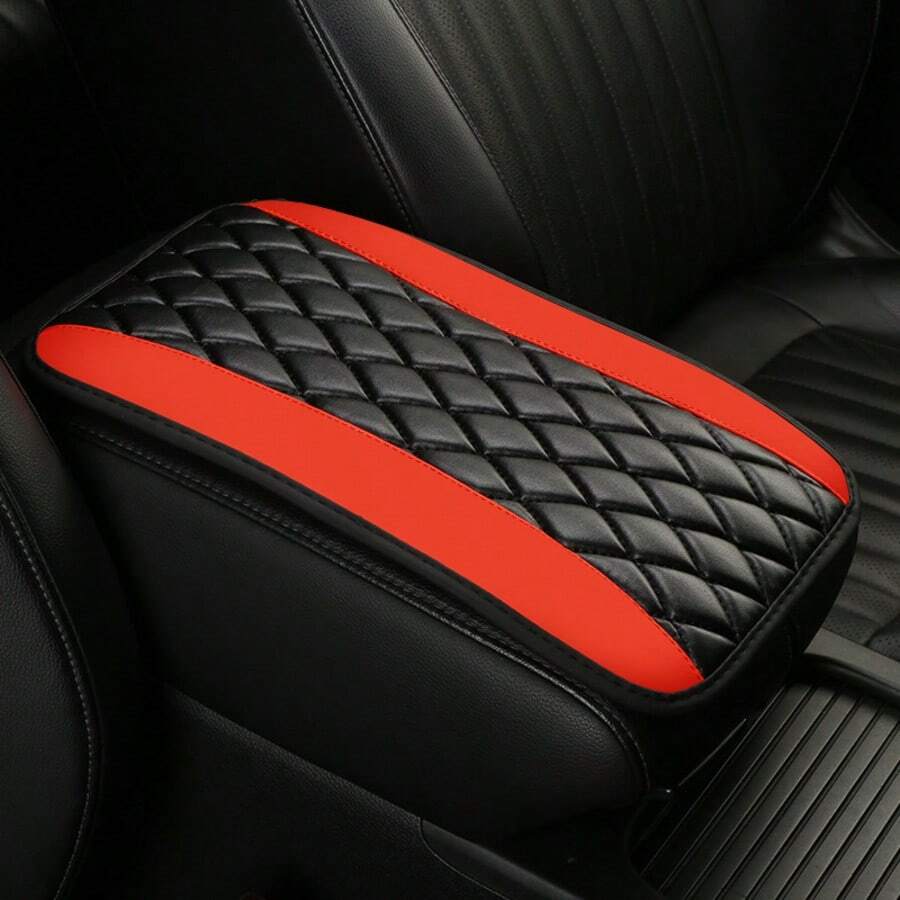 Universal 4 Season Car Center Console Embroidered Non Slip Armrest Cover
