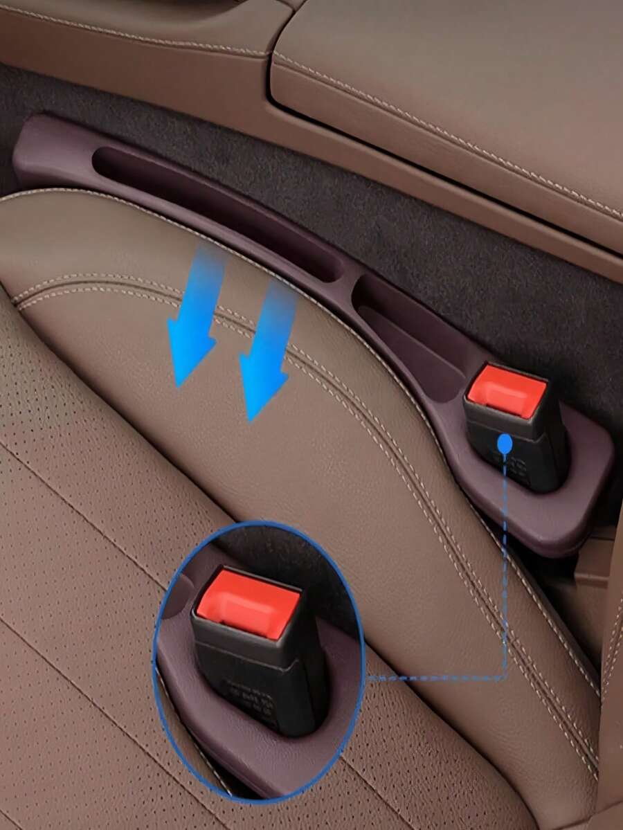 4/2pcs Car Seat Gap Filler Leak Proof And Anti-Drop For Storage Phone Key Small Items Multifunctional Seam Organizer Center Console Side Armrest Box Car Seat Gap Storage Men And Women Car Essential Accessories Car Interior Decorations - Multicolor - View 5