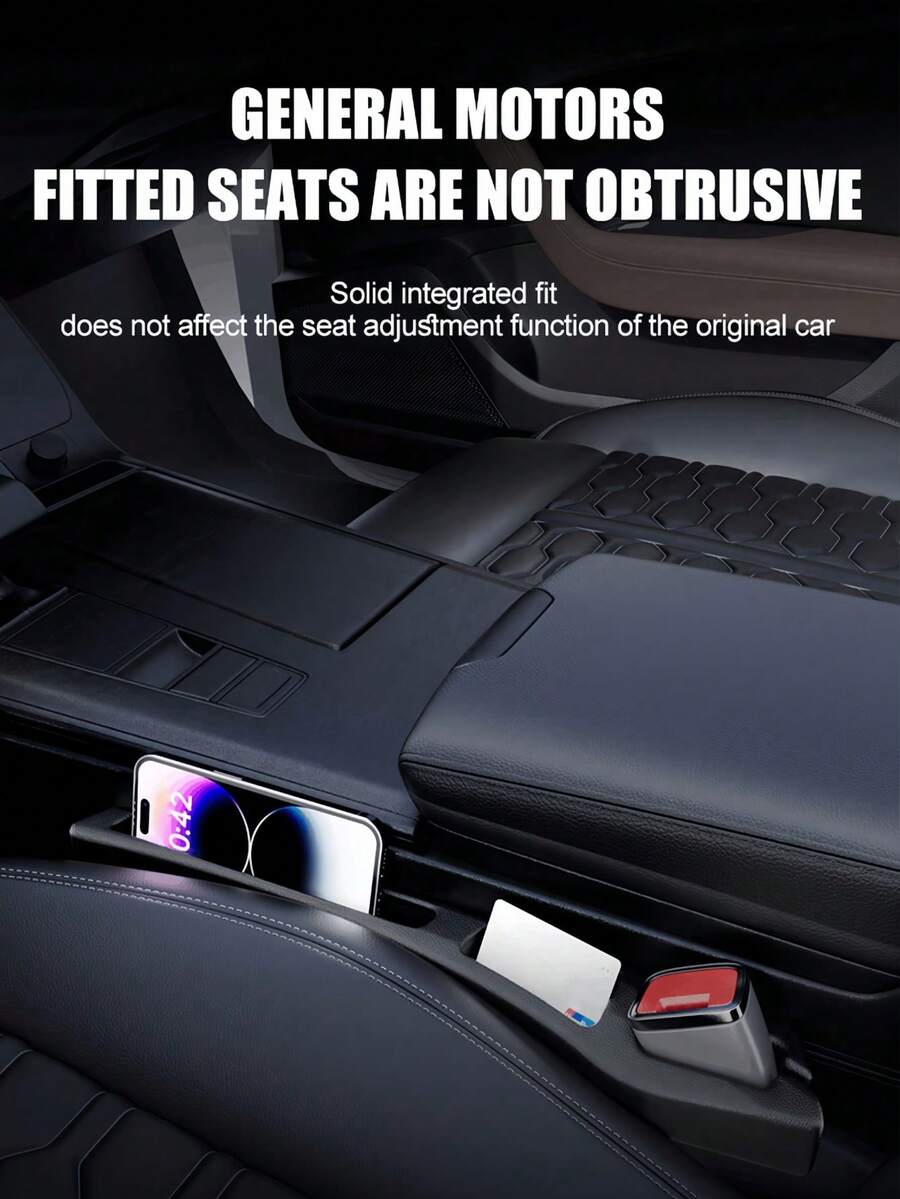 4/2pcs Car Seat Gap Filler Leak Proof And Anti-Drop For Storage Phone Key Small Items Multifunctional Seam Organizer Center Console Side Armrest Box Car Seat Gap Storage Men And Women Car Essential Accessories Car Interior Decorations - Multicolor - View 10