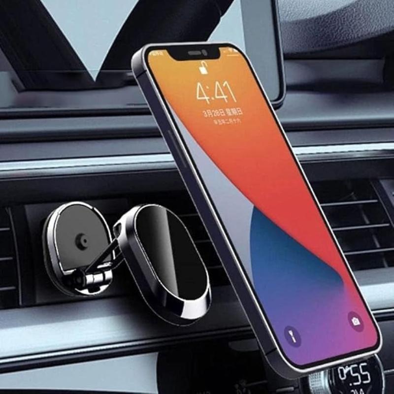 Magnetic Rotation Dashboard Mobile Holder-Wireless Car Play Tech