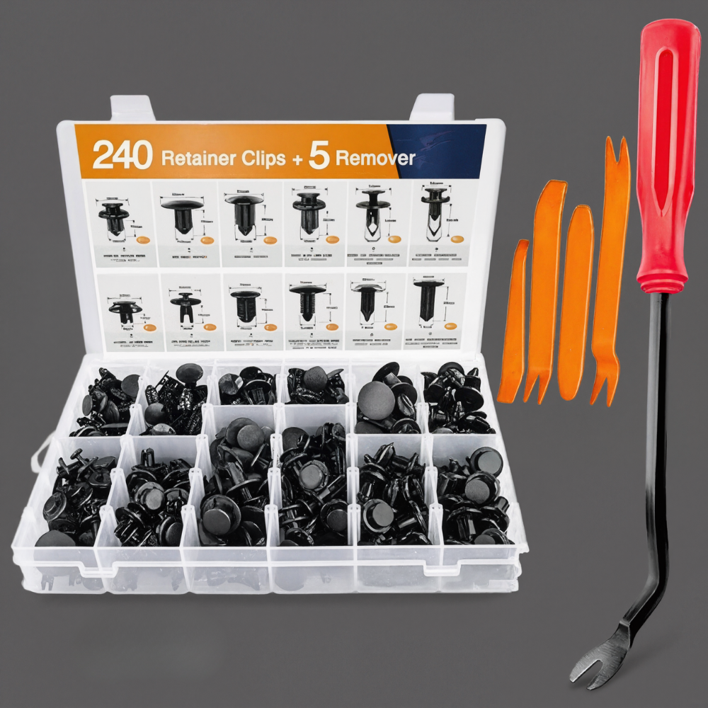 240 Pcs Car Bumper Retainer Clips Kit