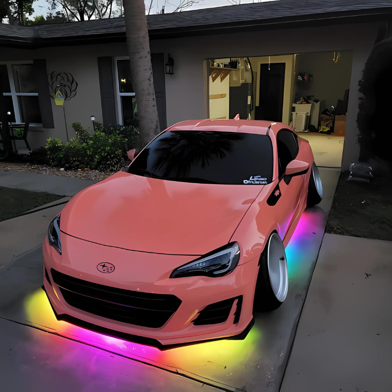 Under Glow Kit LED Color Chasing Kit-Wireless Car Play Tech