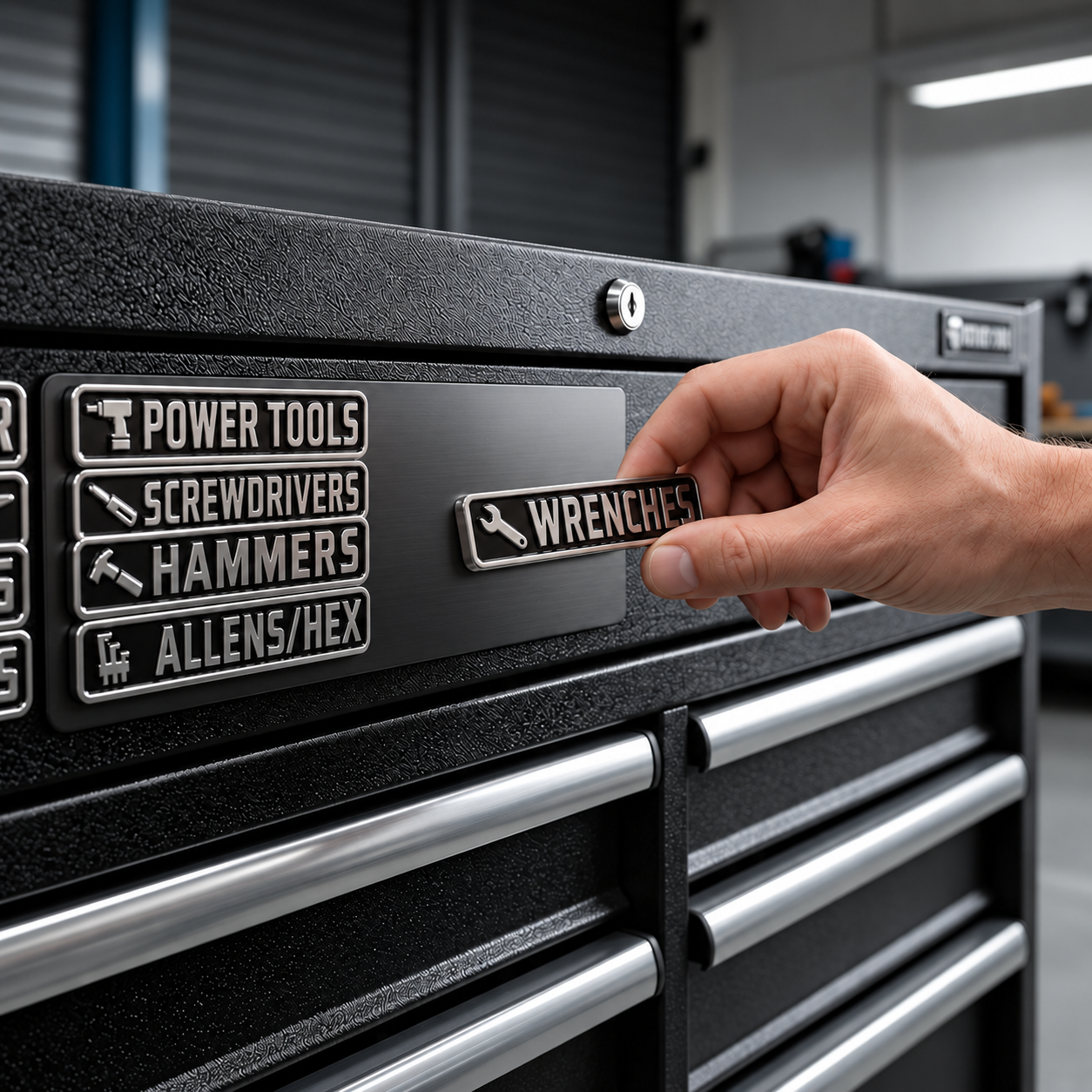 Casual Reusable Magnetic Toolbox Labels For Organization