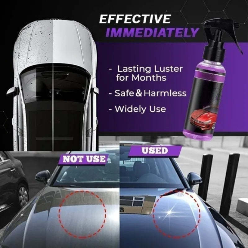 3 In 1 High Protection Quick Car Coating Spray-Wireless Car Play Tech