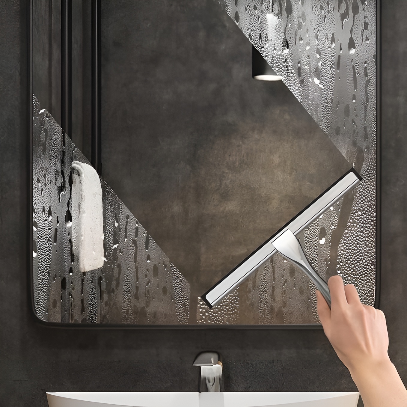 Stainless Steel Shower Squeegee Set