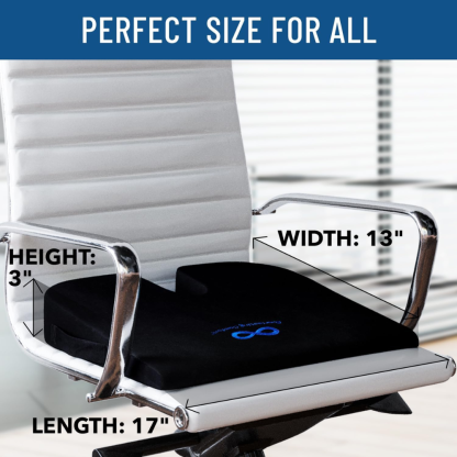 Memory Foam Seat Cushion For Car Desk Travel Support-Wireless Car Play Tech