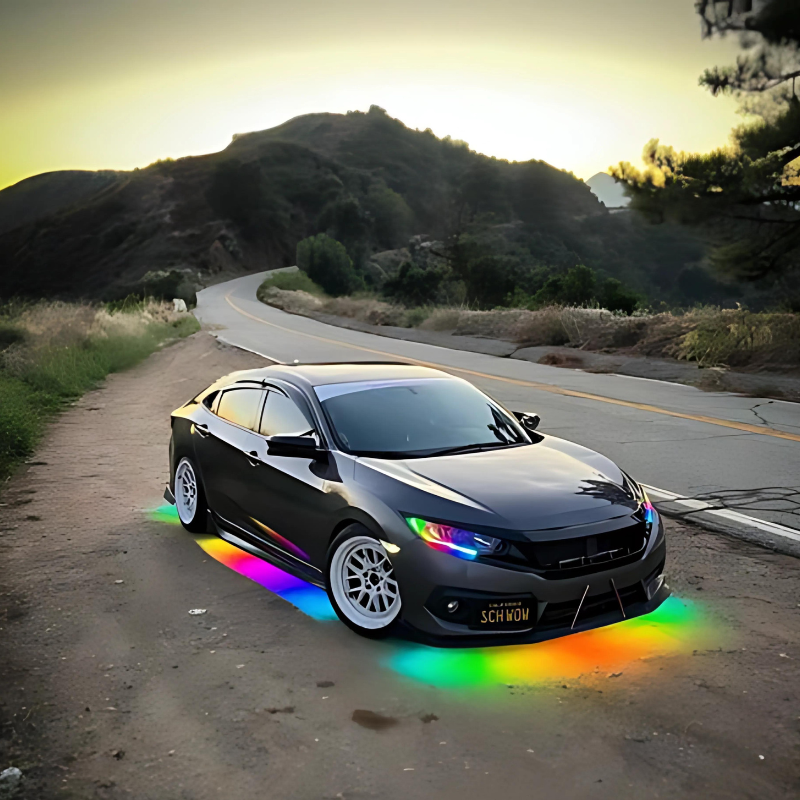 Under Glow Kit LED Color Chasing Kit-Wireless Car Play Tech