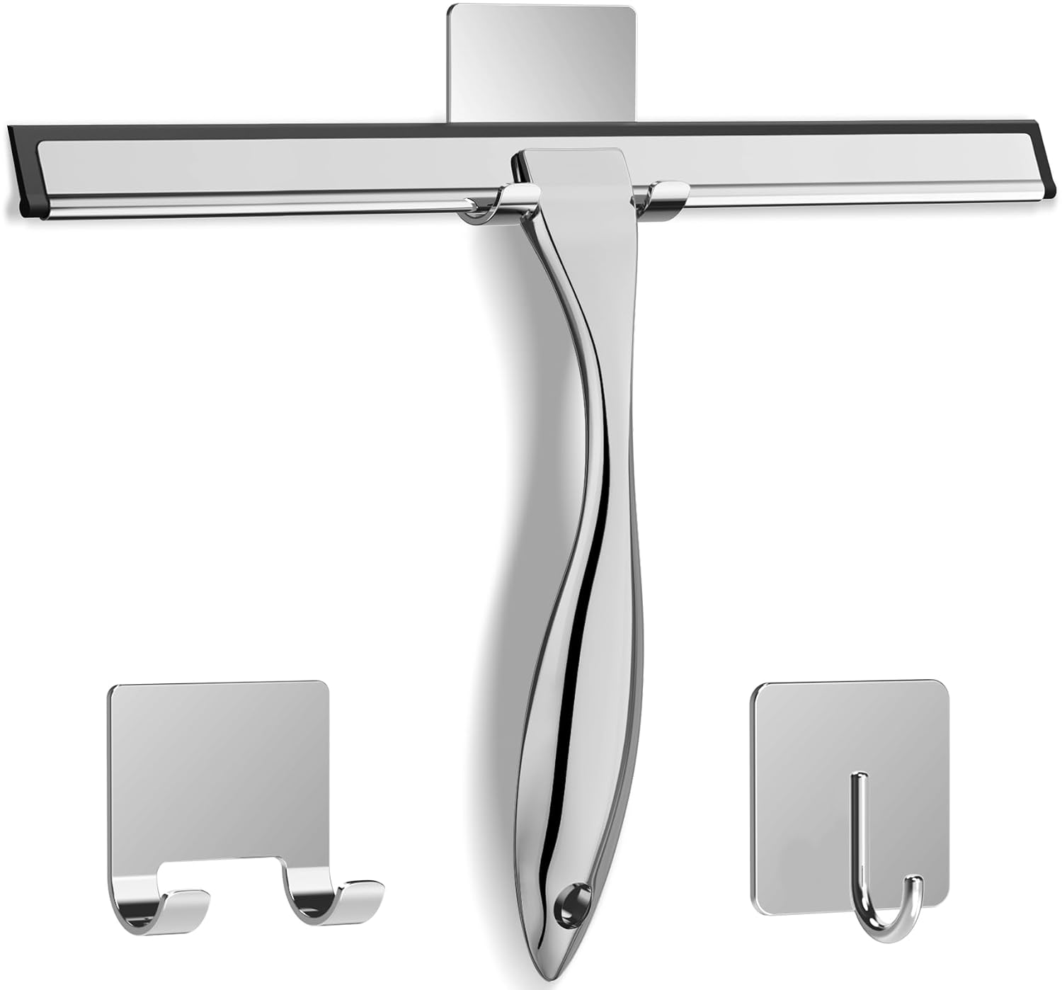 Shower Glass Door Cleaner Tool With 2 Hooks For Car