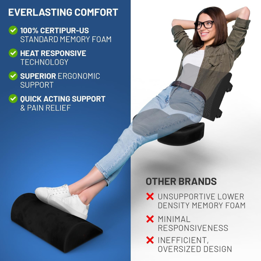 Memory Foam Seat Cushion For Support Set Office Car-Wireless Car Play Tech